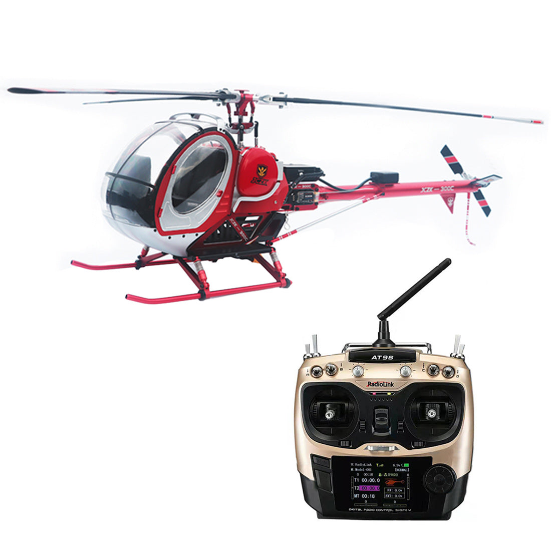 JCZK 300C PRO 12CH Super Simulation Smart RC Helicopter RTF With GPS One-key Return Hover H1 Flight Control Flybarless
