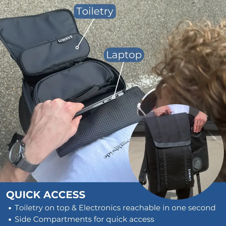 LiWAVE Premium Modular Backpack for every Occasion