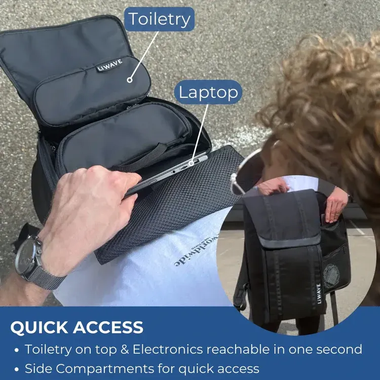 LiWAVE Premium Modular Backpack for every Occasion