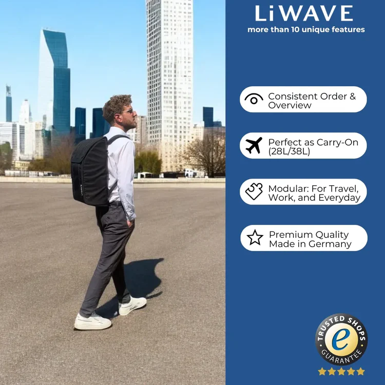 LiWAVE Premium Modular Backpack for every Occasion