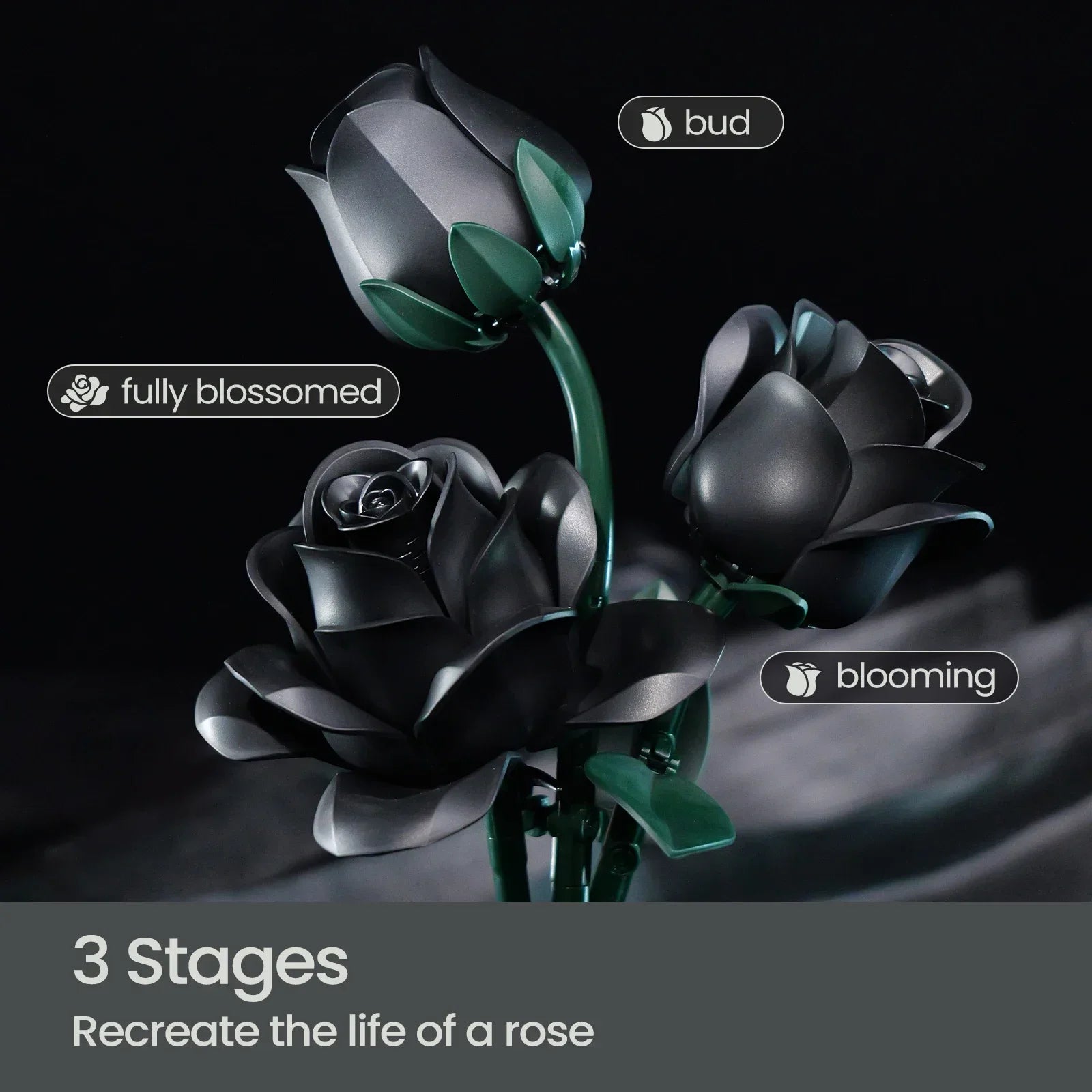 The Obsidian Petal Bouquet