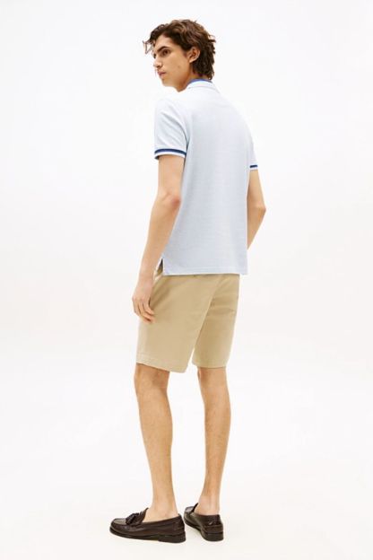 Tothtmmy Hilfigthter Contrast Collar Block Polo Blue