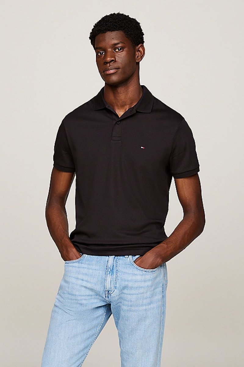 Tothtmmy Hilfigthter Liquid Cotton Polo Black