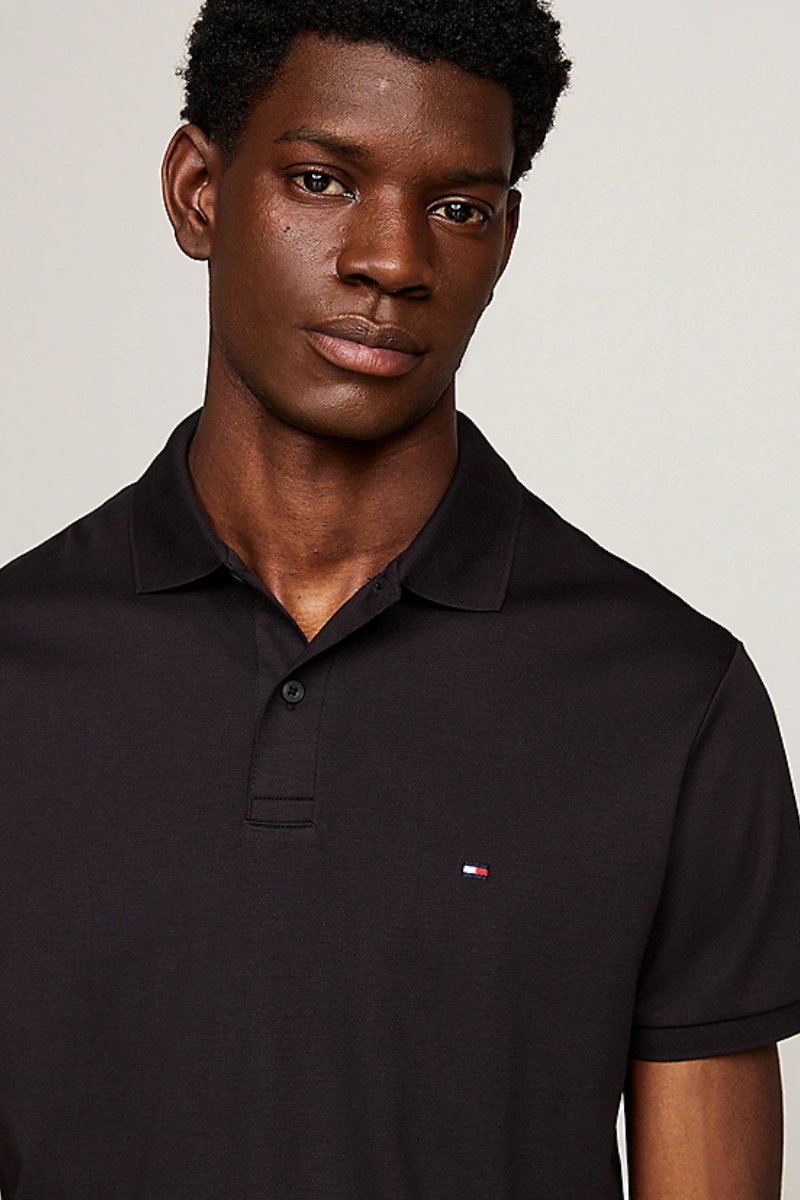 Tothtmmy Hilfigthter Liquid Cotton Polo Black