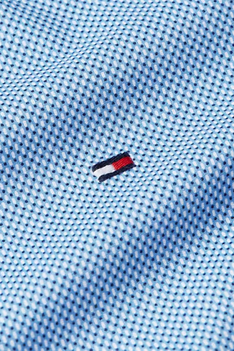 Tothtmmy Hilfigthter Flex Poplin Fake Solid Shirt Night Sky
