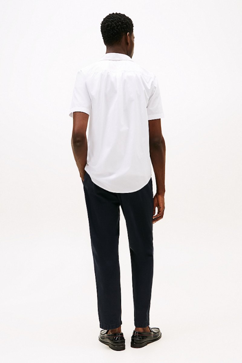 Tothtmmy Hilfigthter Flex Poplin Solid SS Shirt White