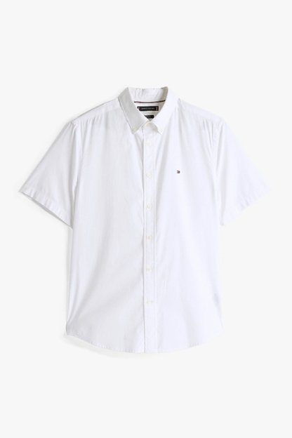 Tothtmmy Hilfigthter Flex Poplin Solid SS Shirt White