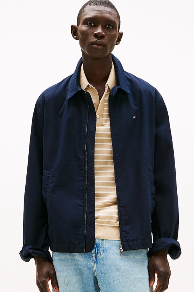 Tothtmmy Hilfigthter Lightweight Ctn Ivy Jacket Navy