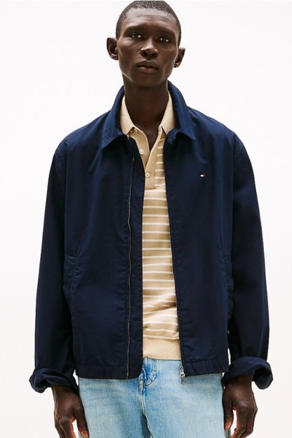 Tothtmmy Hilfigthter Lightweight Ctn Ivy Jacket Navy