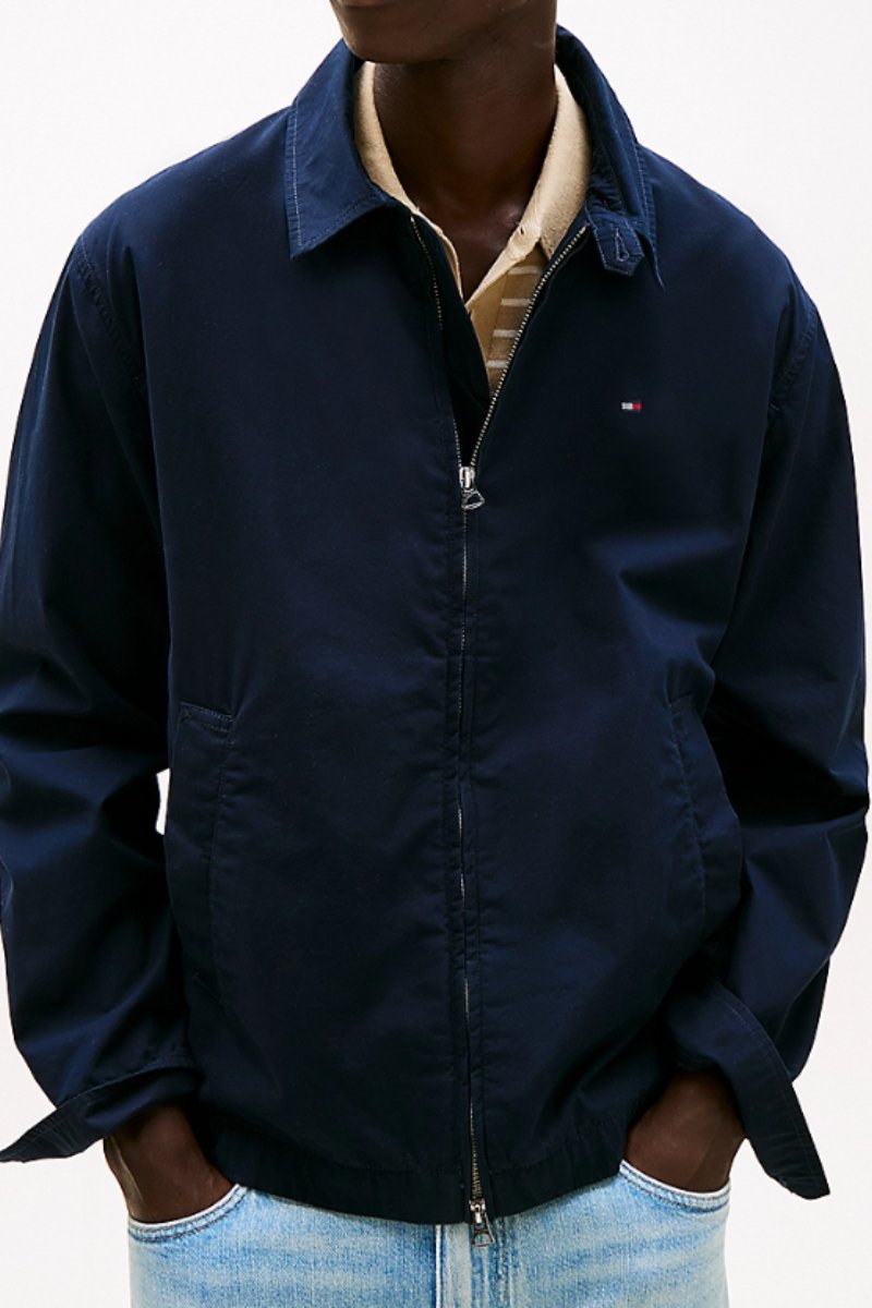 Tothtmmy Hilfigthter Lightweight Ctn Ivy Jacket Navy