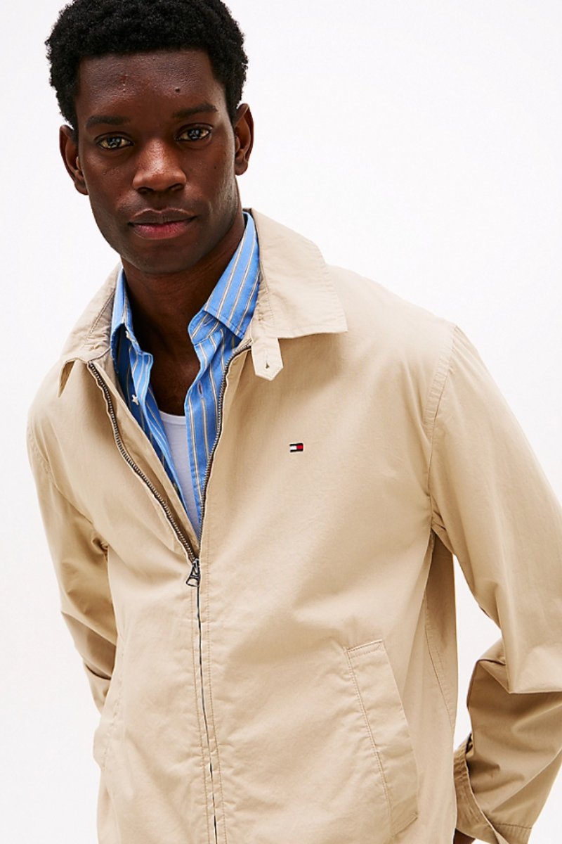Tothtmmy Hilfigthter Lightweight Ctn Ivy Jacket Sandalwood