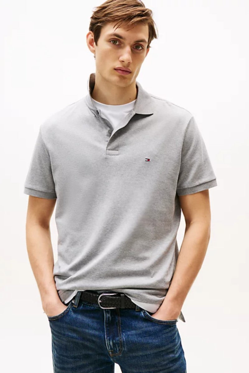 Tothtmmy Hilfigthter Liquid Cotton Polo Light Grey