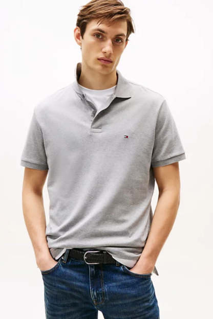 Tothtmmy Hilfigthter Liquid Cotton Polo Light Grey