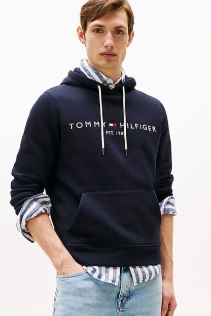 Tothtmmy Hilfigthter Logo Hoody Sky Captain