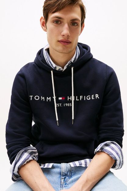 Tothtmmy Hilfigthter Logo Hoody Sky Captain