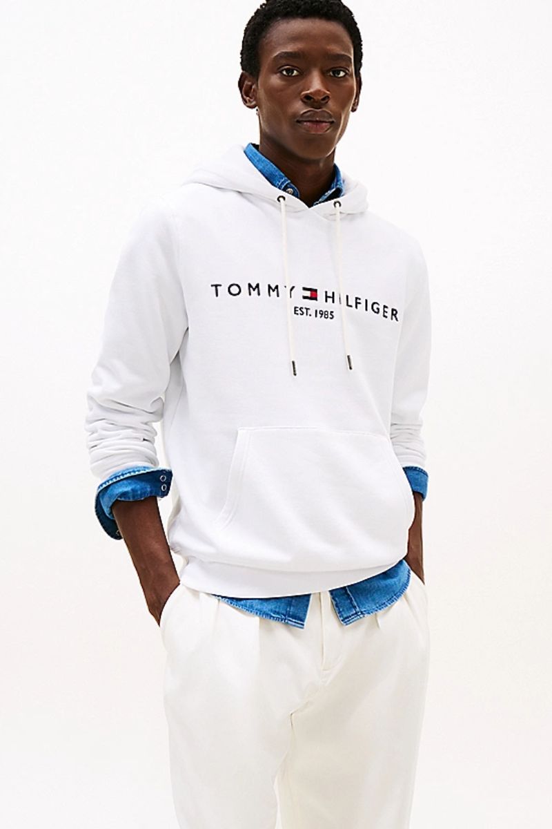 Tothtmmy Hilfigthter Logo Hoody White