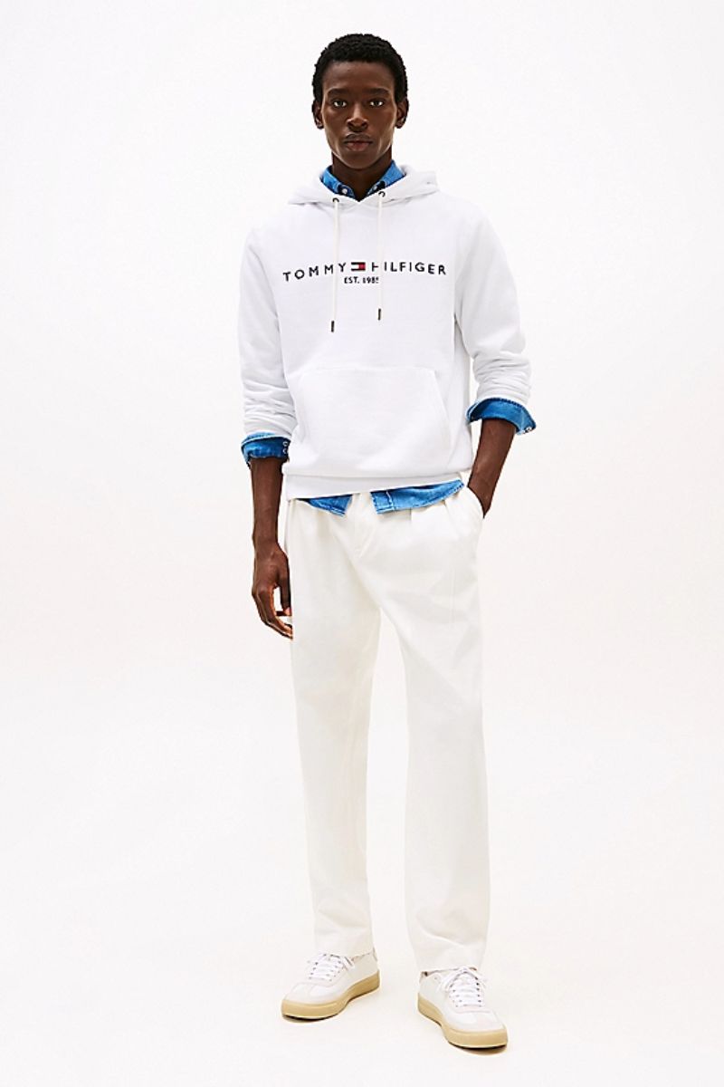 Tothtmmy Hilfigthter Logo Hoody White