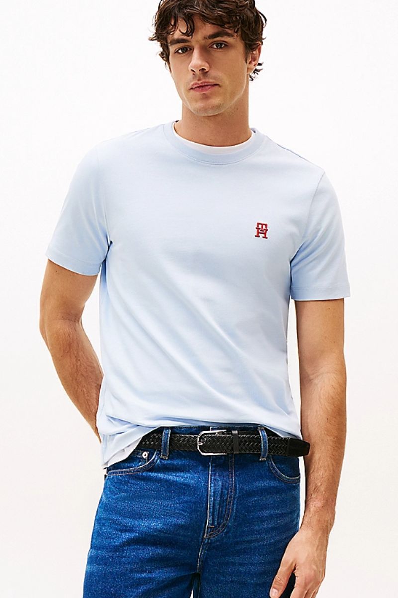 Tothtmmy Hilfigthter Monogram IMD T-Shirt Breezy Blue