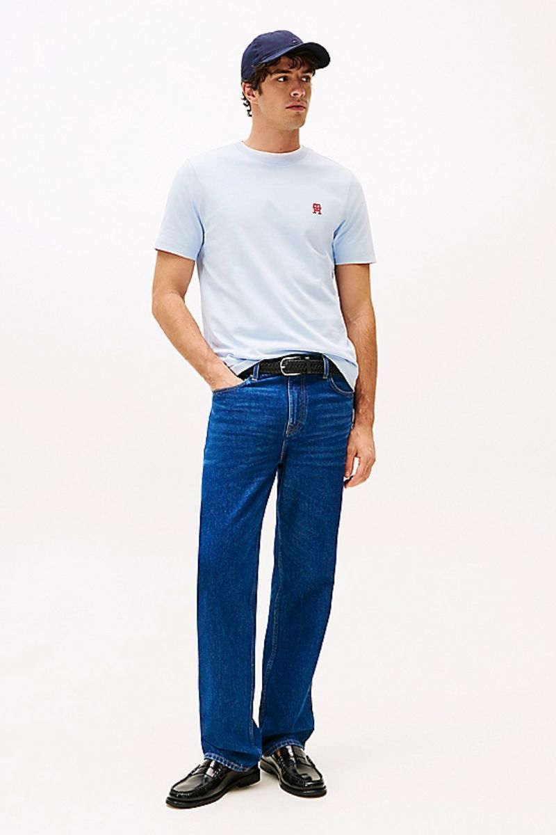 Tothtmmy Hilfigthter Monogram IMD T-Shirt Breezy Blue