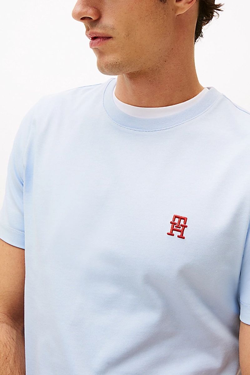 Tothtmmy Hilfigthter Monogram IMD T-Shirt Breezy Blue