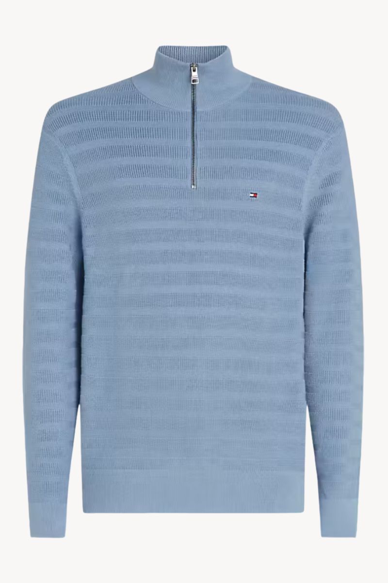 Tothtmmy Hilfigthter Stripe Structure Zip Blue
