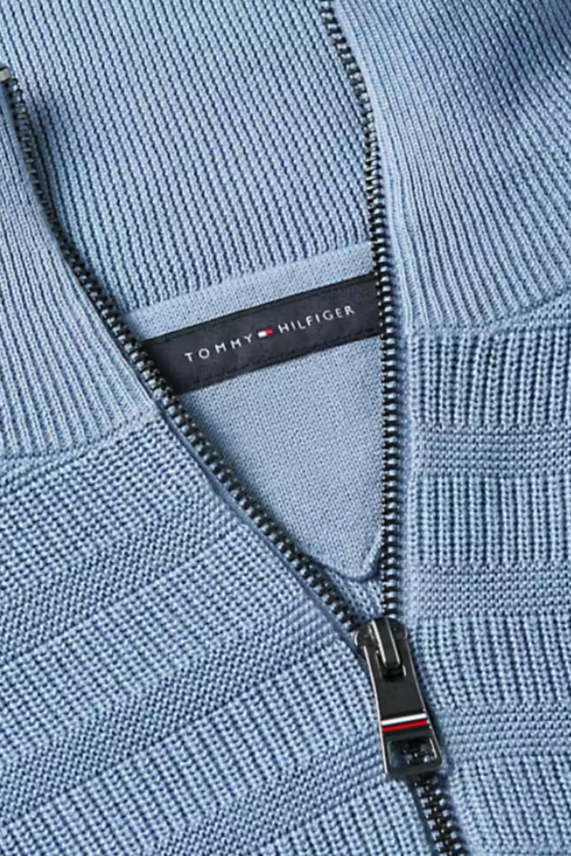 Tothtmmy Hilfigthter Stripe Structure Zip Blue