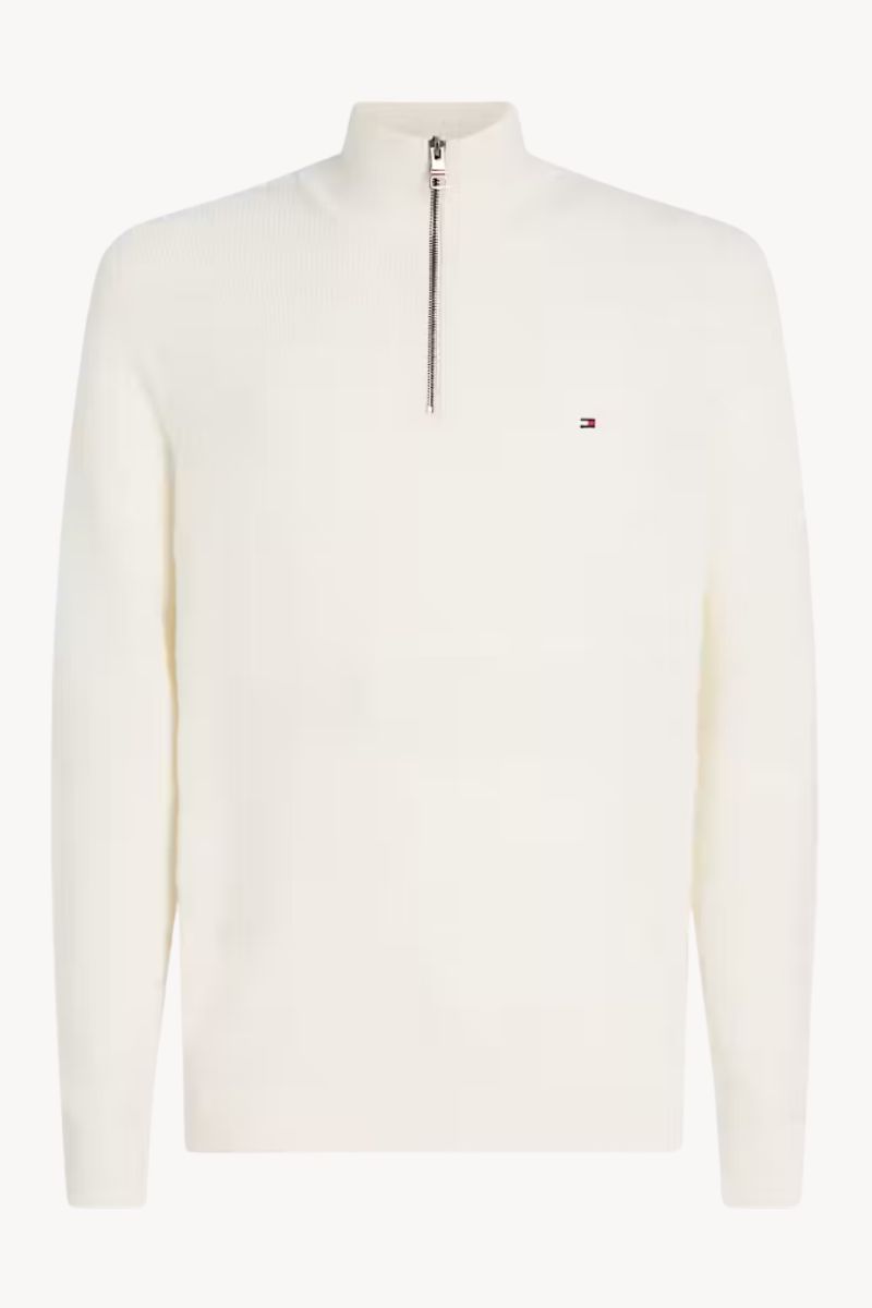 Tothtmmy Hilfigthter Stripe Structure Zip Ivory