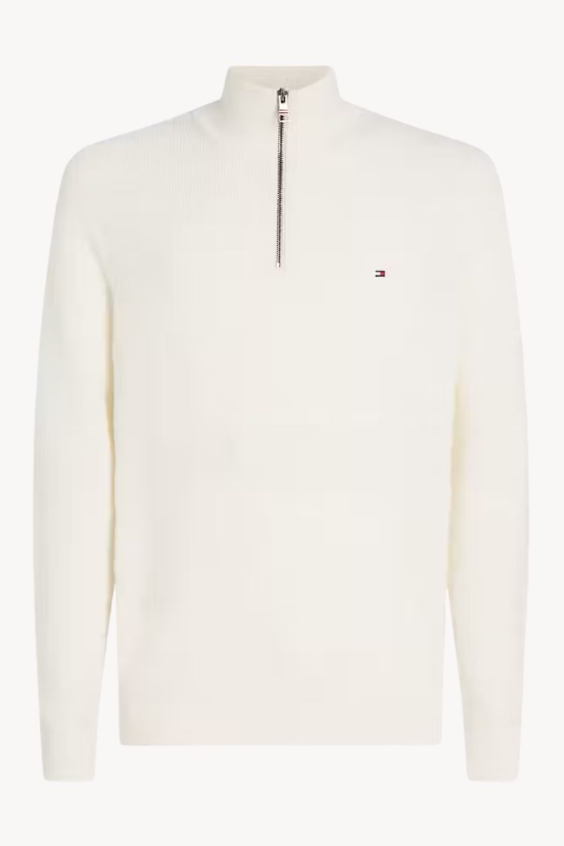 Tothtmmy Hilfigthter Stripe Structure Zip Ivory