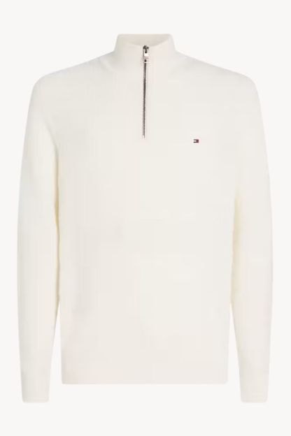 Tothtmmy Hilfigthter Stripe Structure Zip Ivory