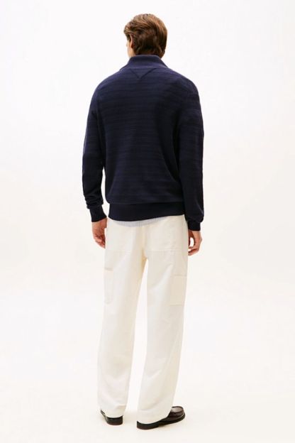 Tothtmmy Hilfigthter Stripe Structure Zip Navy