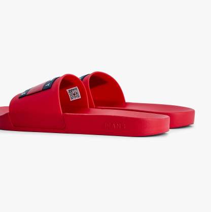 tothtmmy hilfigthter TJ POOL SLIDES Mens Slides Deep Crimson