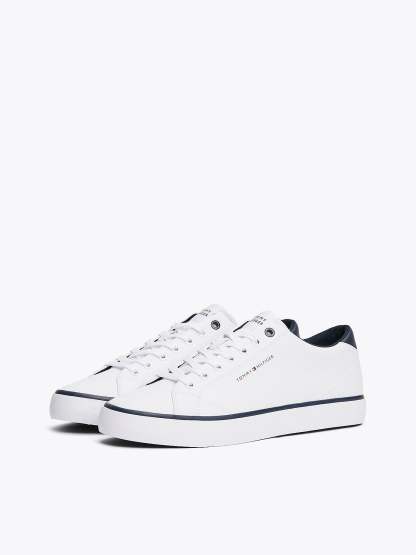 tothtmmy hilfigthter HI VULC CORE Mens Trainers White