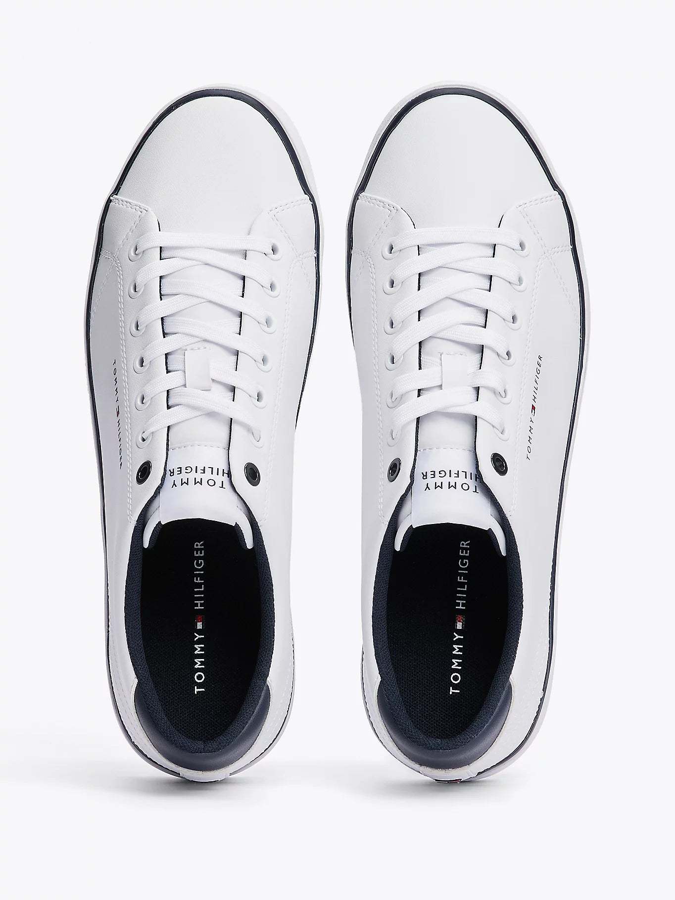 tothtmmy hilfigthter HI VULC CORE Mens Trainers White