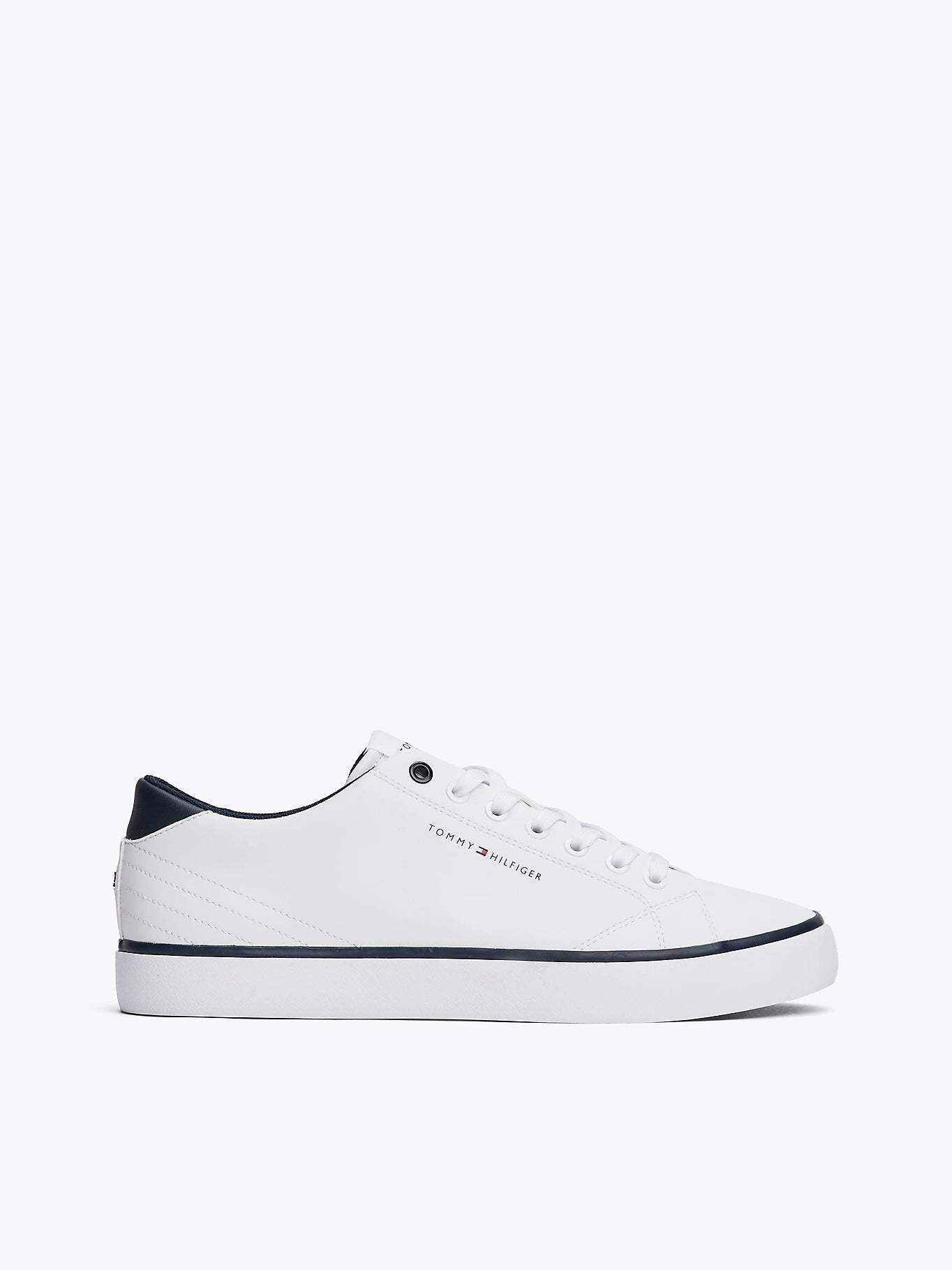 tottgmmy hilfigttger HI VULC CORE Mens Trainers White