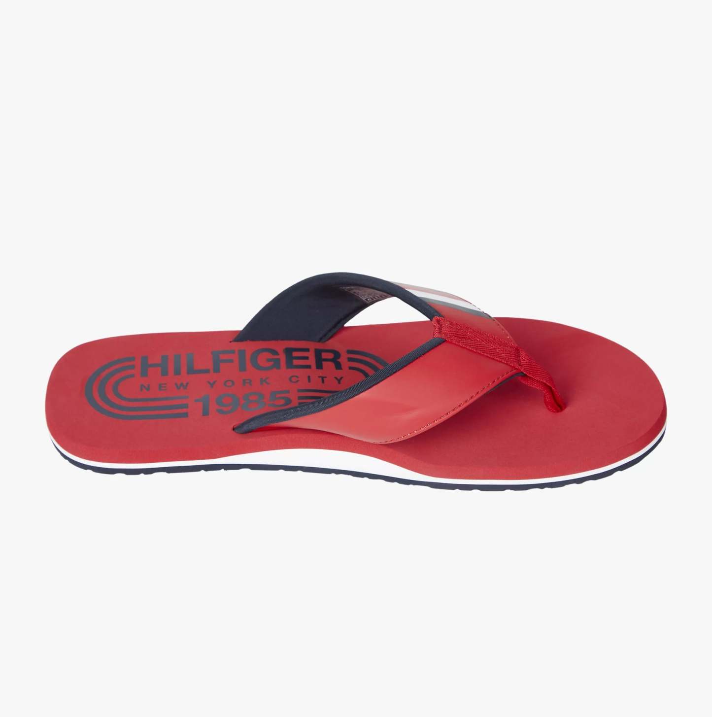 tothtmmy hilfigthter HILFIGER RWB PADDED Mens Flip Flops Primary Red