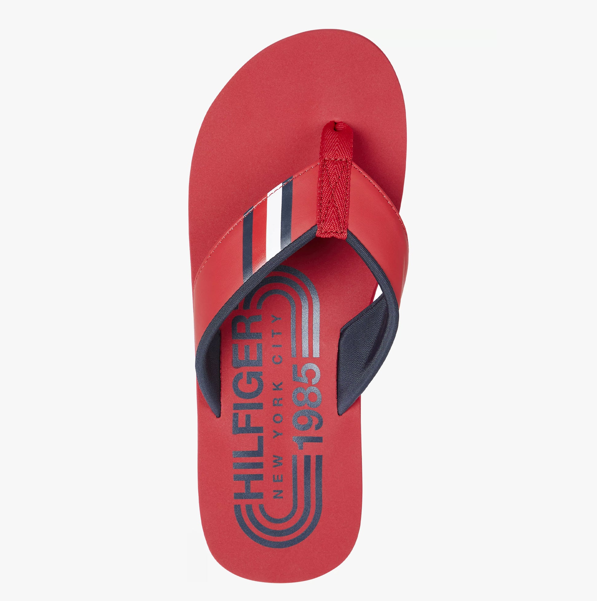 tothtmmy hilfigthter HILFIGER RWB PADDED Mens Flip Flops Primary Red