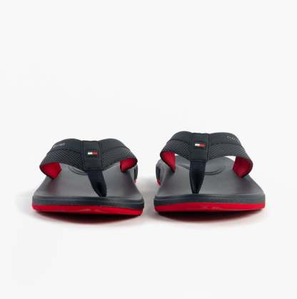tothtmmy hilfigthter CONTRAST TEXTURE Mens Flip Flops Desert Sky