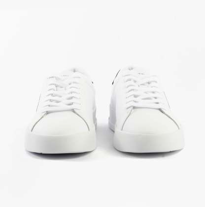tothtmmy hilfigthter LOGO COURT Mens Trainers White/Desert Sky