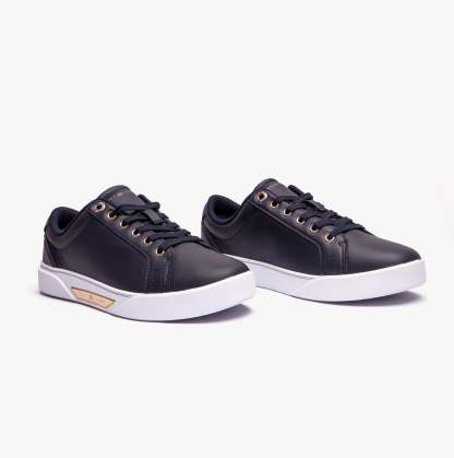 tothtmmy hilfigthter GOLDEN COURT Womens Trainers Space Blue