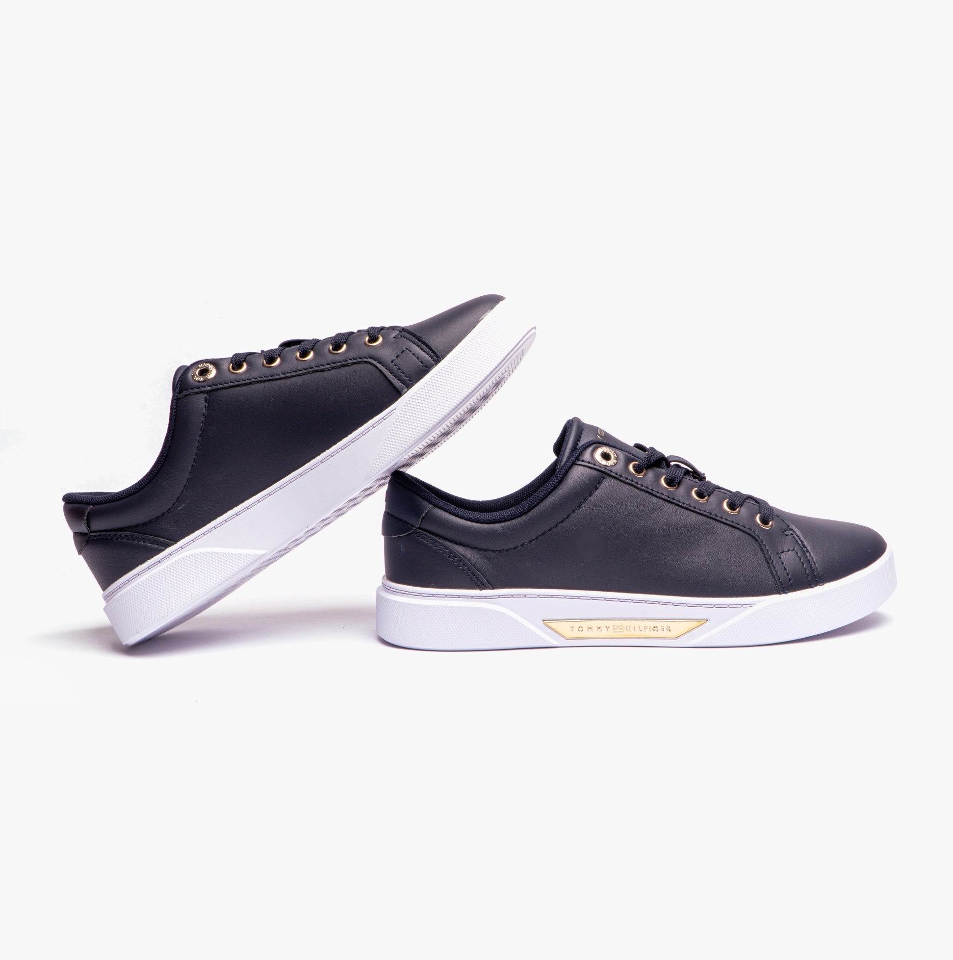 tothtmmy hilfigthter GOLDEN COURT Womens Trainers Space Blue