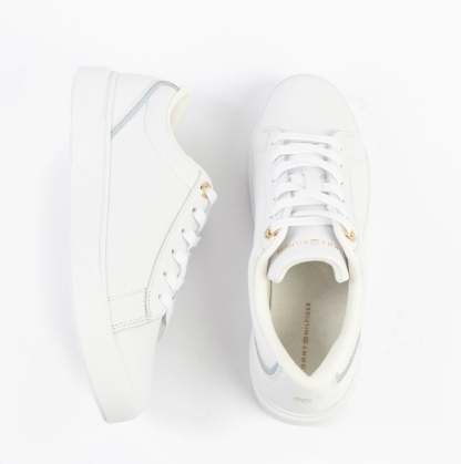 tothtmmy hilfigthter CHIC COURT SNEAKER Womens Trainers White