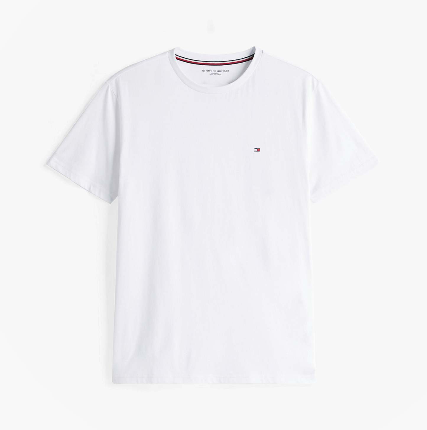 tothtmmy hilfigthter PURE COTTON Mens T-Shirt & Shorts Pyjama Set White / Grid Plaid