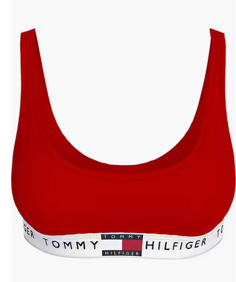 tothtmmy hilfigthter UNLINED BRALETTE Ladies Primary Red