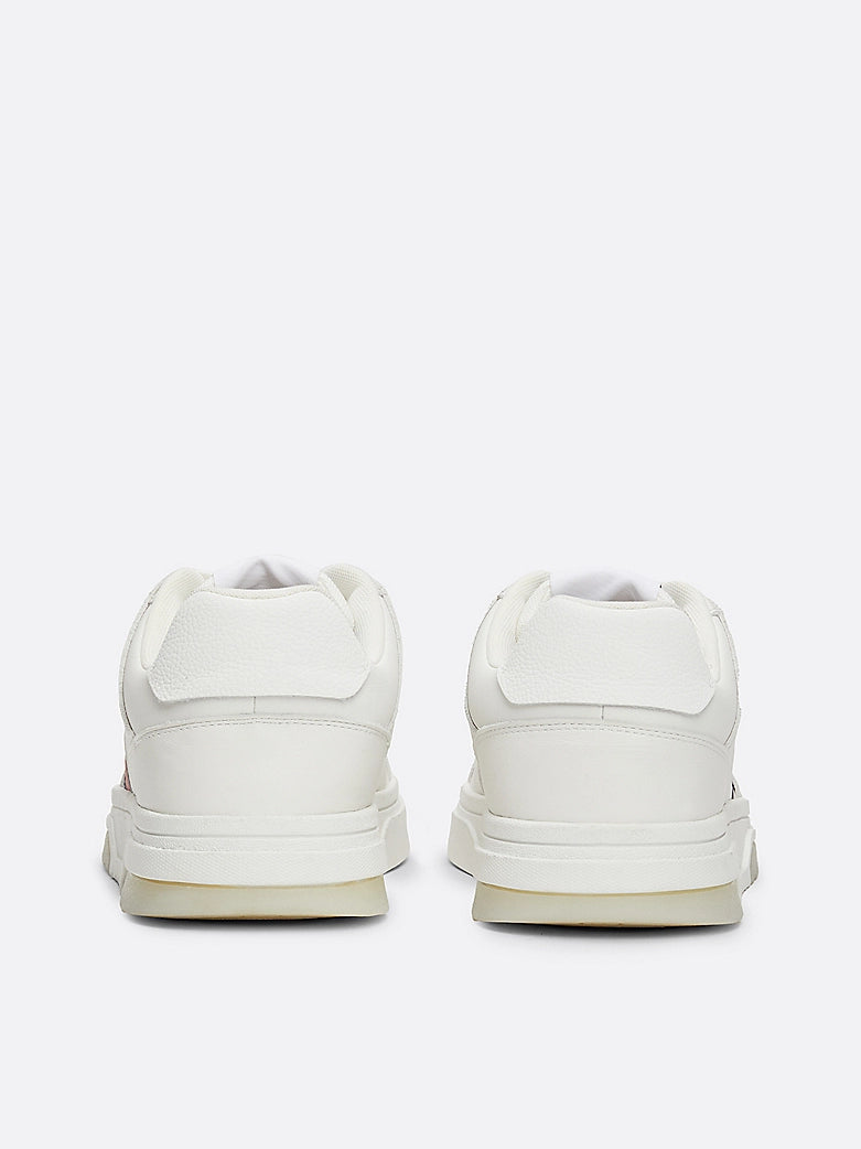 THE BROOKLYN LEATHER Trainers Mens Ecru