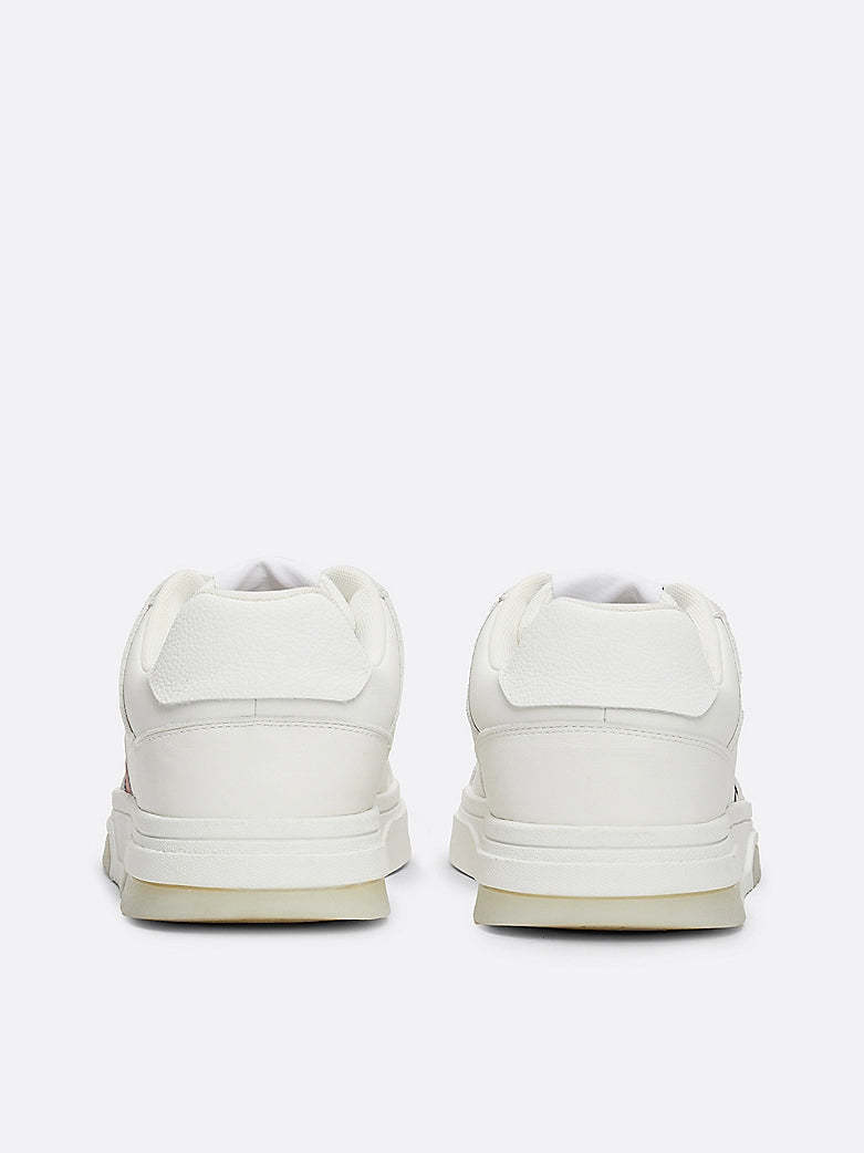 THE BROOKLYN LEATHER Trainers Mens Ecru