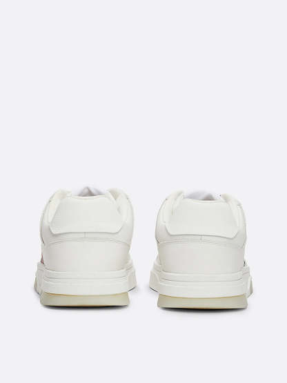 THE BROOKLYN LEATHER Trainers Mens Ecru