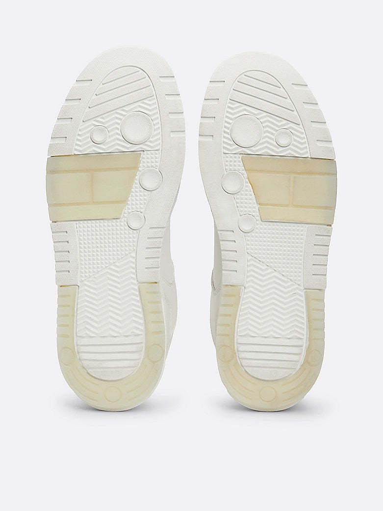 THE BROOKLYN LEATHER Trainers Mens Ecru