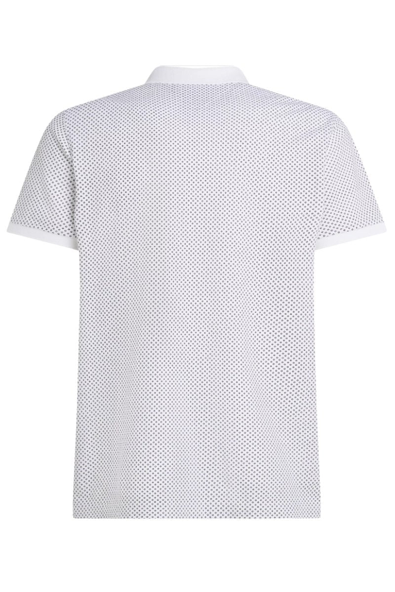 Tothtmmy Hilfigthter Pique Microprint Polo White