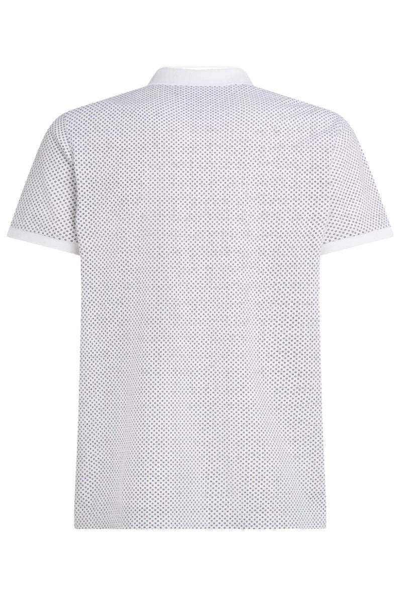 Tothtmmy Hilfigthter Pique Microprint Polo White