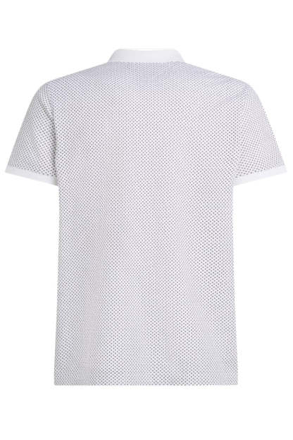 Tothtmmy Hilfigthter Pique Microprint Polo White